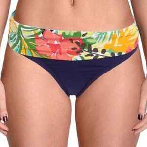 NWT XL Anne Cole Signature swim bottoms floral spandex Multicolor Style plus